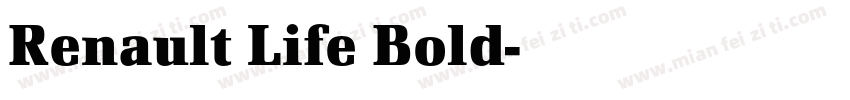 Renault Life Bold字体转换